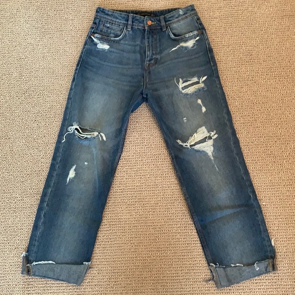 Zara distressed denim - Picture 1 of 5